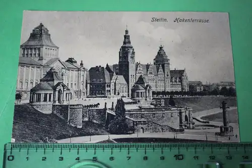 tolle alte Karte - Stettin - Hakenterasse - 1910-1930 ??? 