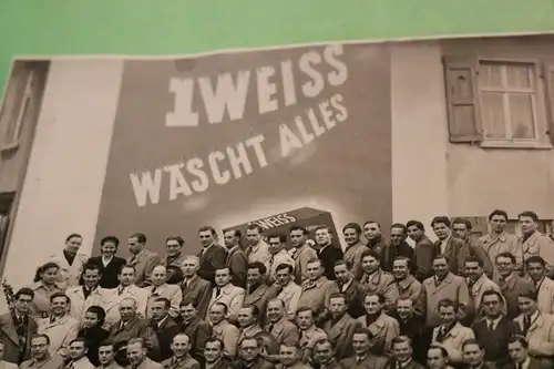 tolles altes größeres Foto - Besichtigung der Imhausen-Werke  Witten 1951