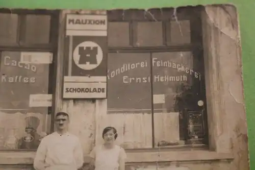 tolles altes Foto - Konditorei u. Feinbäckerei Ernst Hellmuth - Ort ??? 1910-20