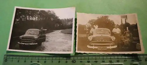 zwei tolle alte Fotos - Oldtimer  Opel  - 50-60er Jahre 