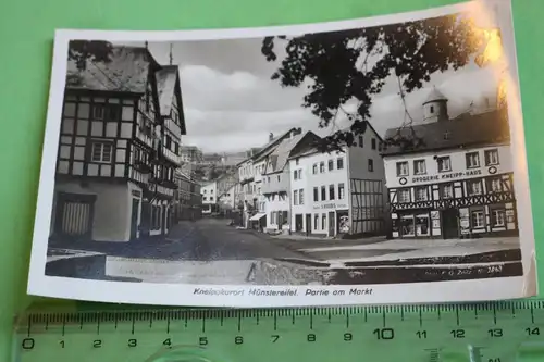 tolle alte Karte - Kneippkurort Münstereifel - Partie am Markt 1934