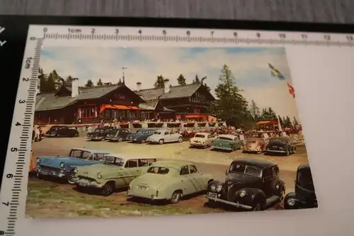 tolles altes Foto  Souvenierfoto - Oslo - viele Oldtimer - 50-60er Jahre