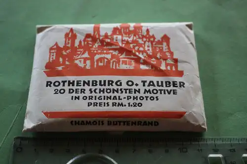 tolle alte Kleinbildserie - 20 Fotos Rothenburg o. Taubern Chamois Büttenrand 