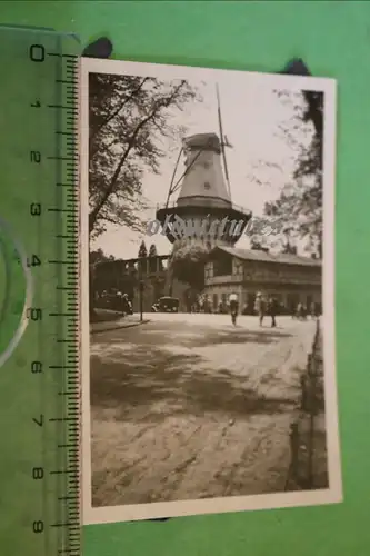 tolles altes Foto - Windmühle - Ort ???  - 30-50er Jahre ???