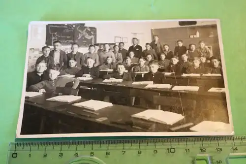 tolles altes Foto Klassenraum Knabenschule - 30-40er Jahre ? - Ort ???