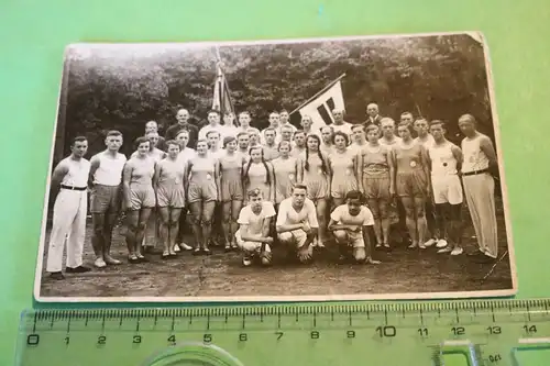 tolles altes Foto - Gruppenfoto Sportler Deutscher Turnerbund - hübsche Frauen