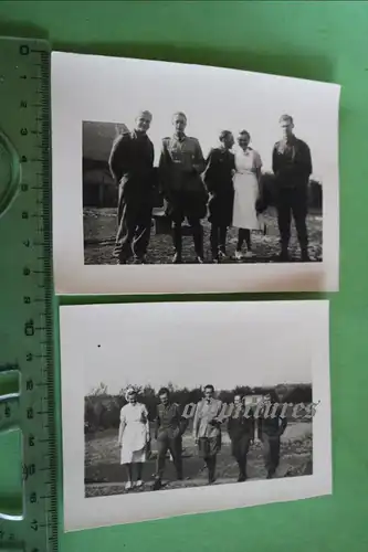 zwei tolle alte Fotos - Stabarzt Dr. Ritterskamp - Tschenstochau 1944