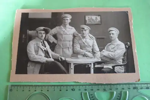 tolles altes Foto - vier Studenten - Studentenschaft -  Ort ?? 1910-30 ?? 