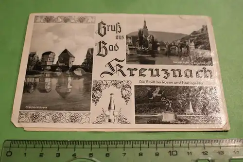 tolle alte Karte - Gruß aus Bad Kreuznach - 50-60er Jahre ?