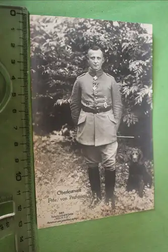 tolle alte Fotokarte - Oberleutnant Freiherr von Pechmann