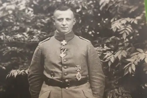 tolle alte Fotokarte - Oberleutnant Freiherr von Pechmann