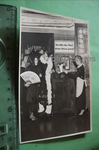 tolles altes Foto - Fasching ? Werbung Kräuterschnaps ??? 20-30er J - Wuppertal