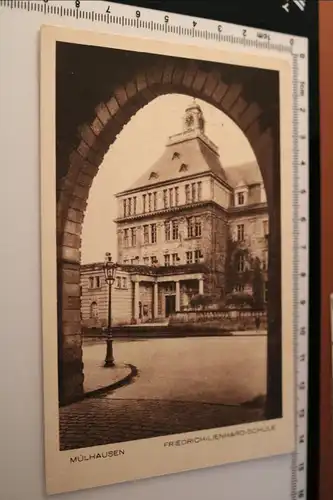 tolle alte Karte - Mühlhausen - Friedrich Lienhard Schule -  1942