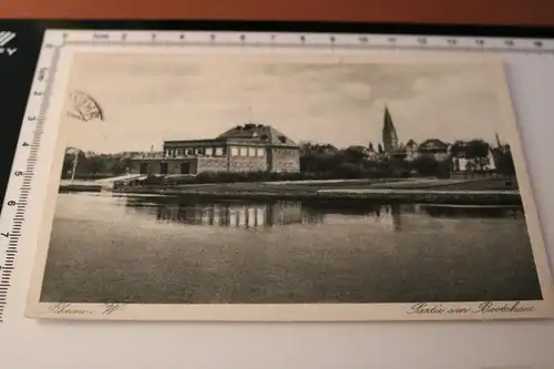 tolle alte Karte -  Rheine i.W.  Partie am Bootshaus  1931