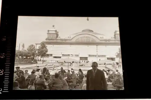 tolles altes Negativ - Messehalle Festhalle Frankfurt -  40-50er Jahre ??