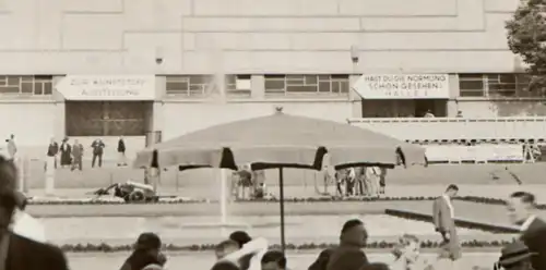 tolles altes Negativ - Messehalle Festhalle Frankfurt -  40-50er Jahre ??