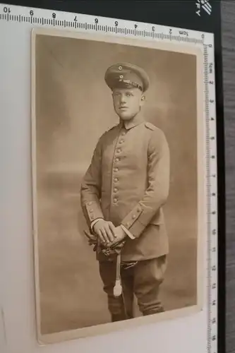 tolles altes Foto - Portrait eines Soldaten  aus Berlin 1915