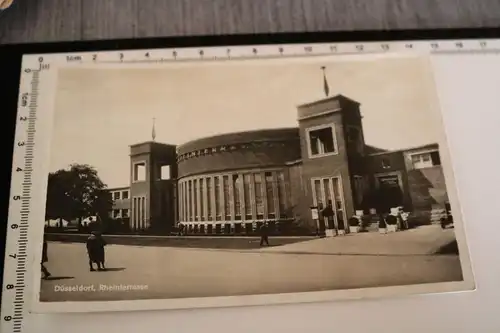 tolle alte Karte -  Düsseldorf -  Rheinterasse -  1932