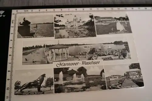 tolle alte Karte -  Hannover Maschsee - Ansichten - 1959