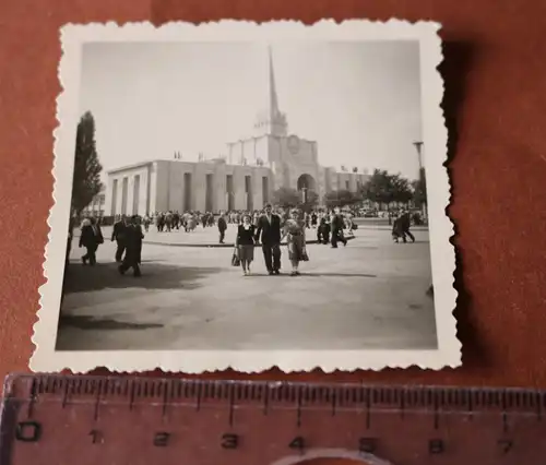 tolles altes Foto - Turm Ausstellungshalle Leipziger Messe USSR  50-60er Jahre