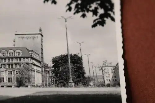 tolles altes Foto -  Universität in Leipzig am Augustusplatz