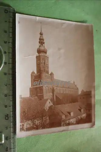 tolles altes Foto - Nikolaikirche Greifswald von 1913