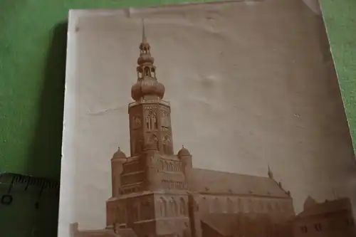 tolles altes Foto - Nikolaikirche Greifswald von 1913