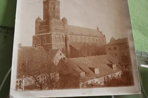 tolles altes Foto - Nikolaikirche Greifswald von 1913