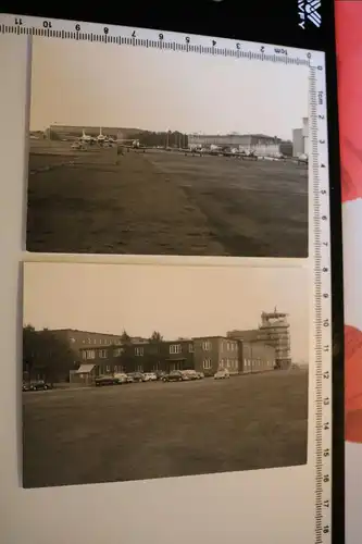 zwei tolle alte Fotos - Flughafen Bremen - 1961