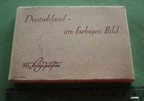 tolle alte Bildermappe ?? Deutschland im farbigen Bild - Heldge Fotos 50 Stk.