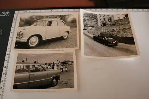 drei tolle alte Fotos - vers. Oldtimer - 50-60er Jahre 