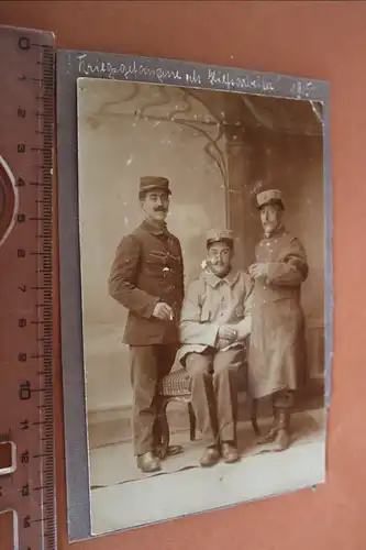 tolles altes Foto - französische Kriegsgefangene ?  als Hilfsarbeiter 1915