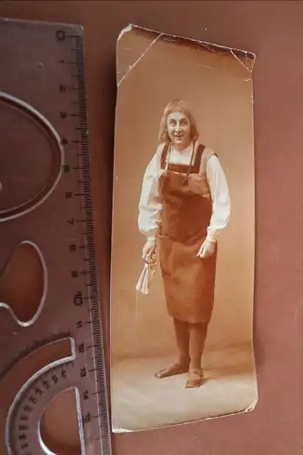tolles altes Foto - Mann mit Lederschürze - Handwerker ? 1880-1900