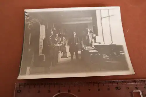 tolles altes Foto - Zigarrenfrabrik - Angestellte - Kisten - 1910-20 ???