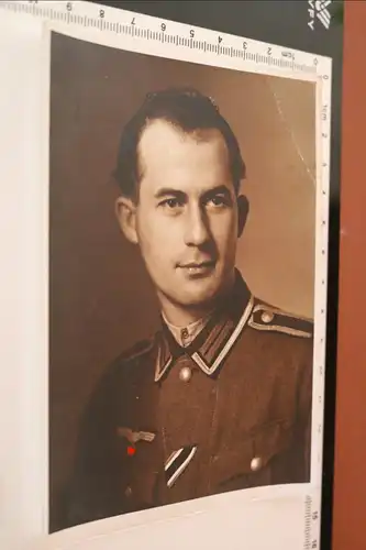 tolles altes Foto - Portrait eines Soldaten mit  Knopfband - Regensburg