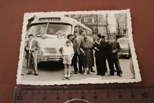 tolles altes Foto Oldtimer Reisebus Bus  Mercedes - 1955 - Odi Essen