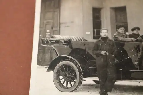 tolles altes Foto - Großer Oldtimer Ley Maschinenfabrik  Modell ? - 20-30er Jahr