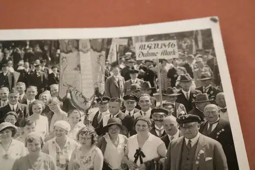 tolles altes Foto - Gruppe Personen M.G.V. 1846 Dahme/Mark - 20-30er Jahre ?