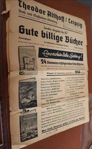 Sonderangebotsblätter Theodor Althoff - Leipzig - 20-30er Jahre ???? 