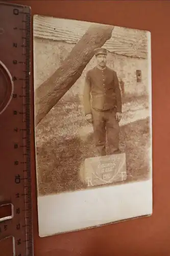 tolles altes Foto - Portrait eines französischen Soldaten ?  1916