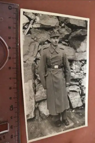 tolles altes Foto - Portrait eines Soldaten - Norwegen Dezember 1944