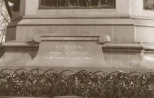 tolles altes Negativ - Strassburger Denkmal in Basel - 1910-20 ??