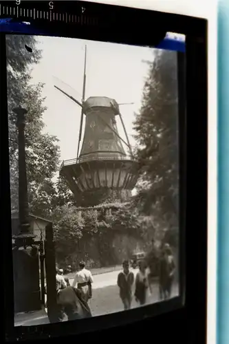 tolles altes Negativ -  Windmühle - Ort ??? - 30-40er Jahre 