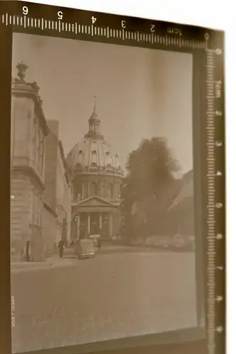 tolles altes Negativ - Bauwerk . Kuppel , Kirche - Ort ??? 50-60er Jahre