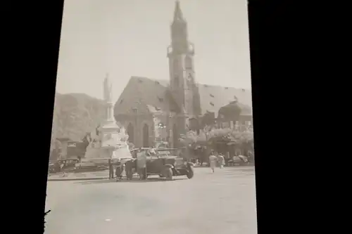 tolles altes Negativ - Waltherplatz in Bozen (Südtirol, Italien) - 30-40er Jahre