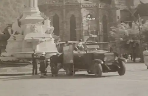 tolles altes Negativ - Waltherplatz in Bozen (Südtirol, Italien) - 30-40er Jahre