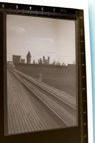 tolles altes Negativ - Mir unbekannte Burg ? Schloss ? 