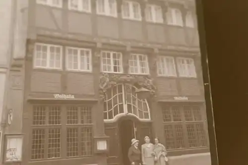 tolles altes Negativ -  Gasthaus - Walhalla - Osnabrück - 50-60er Jahre