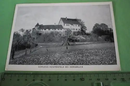 tolle alte Karte -  Schloss Henfenfeld bei Hersbruck