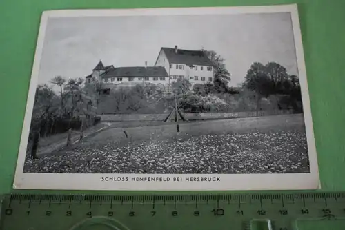tolle alte Karte -  Schloss Henfenfeld bei Hersbruck 